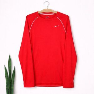 NIKE | Red Dri-Fit Long Sleeve Workout Shirt – Women’s Small